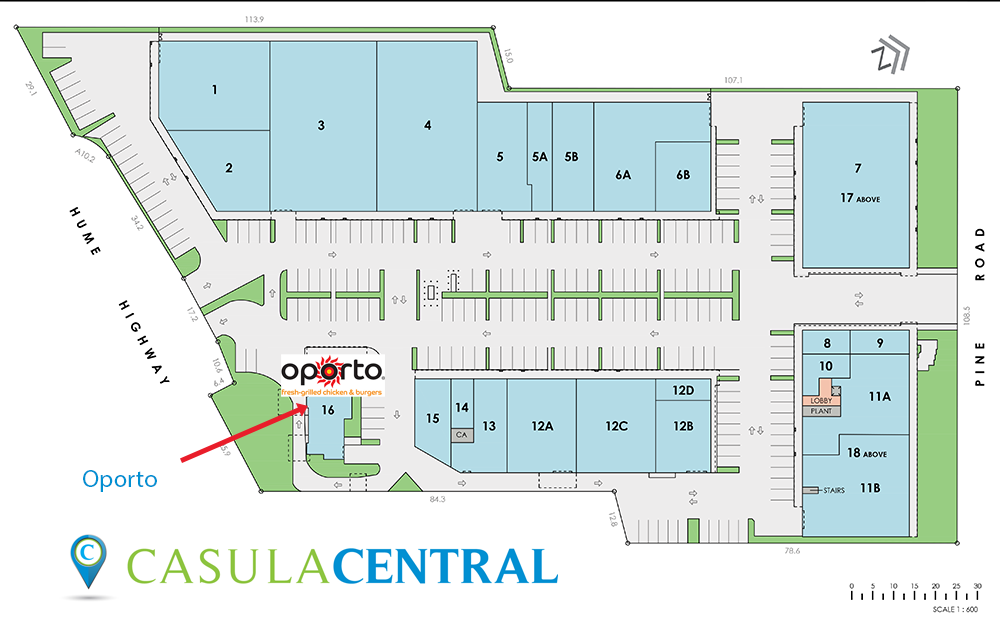 Map showing Oporto location