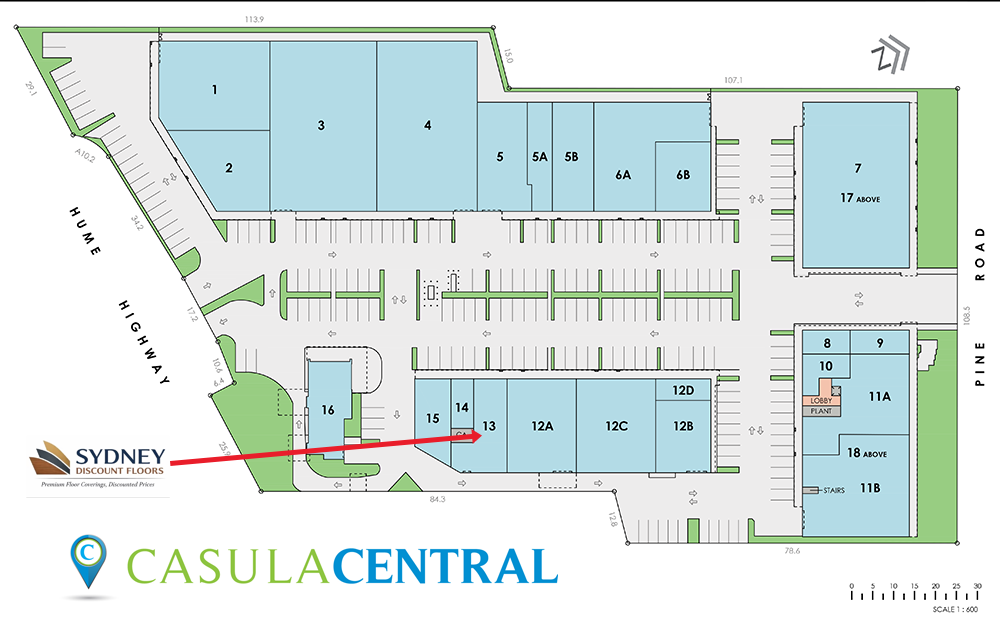 Map showing Sydney Discount Floors location
